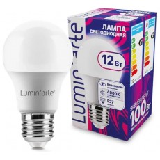 Светодиодная лампа LUMIN"ARTE LSTD-A60-12W4KE27 12Вт 4000K E27