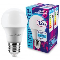 Светодиодная лампа LUMIN"ARTE LSTD-A60-12W6KE27 12Вт 6500K E27