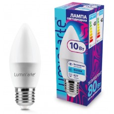 Светодиодная лампа LUMIN"ARTE LSTD-C37-10W6KE27 10Вт 6500K E27