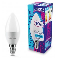 Светодиодная лампа LUMIN"ARTE LSTD-C37-10W6KE14 10Вт 6500K E14