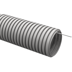 Труба гофрированная ПВХ d 16 с зондом (10 м) серая ИЭК CTG20-16-K11-0101