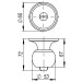 Купить Ручка защелка DK682 AB-PS (6082 AB-P) (без фиксатора) бронза в Клетне в Интернет-магазине Remont Doma