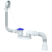 Сифон для ванны и глубогого поддона S12P с переливом и гибким соединением 40х40/50 400мм- купить в Remont Doma| Каталог с ценами на сайте, доставка.