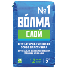 Штукатурка гипсовая универсальная Волма Слой 5 кг (5-60 мм) 